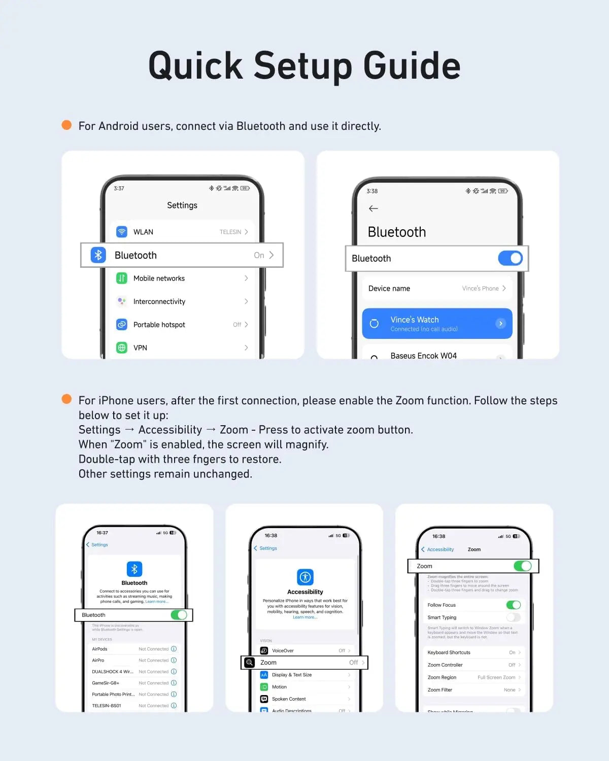TELESIN Fun Shot Magnetic Phone Camera Grip + C03 Magnetic Selfie Light Bundle Kit Compatible with IPhone & Android